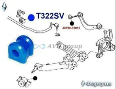������ ������������� ������ ��������. ������� T322SV / 48818-63010 Asbto1103 T322SV ����