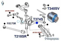 ����������� ����� ������ �������� ���������. ������� T374S / 42304-22040 42304-51010 T374S ����