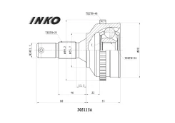 ���� ������� 25/34 ABS 48 | ����� ����/��� | INKO 305115A 305115A ����