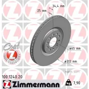 ����. ���� ���. VW/AUDI A3/TT/GolfIV/Bora 98 Zimmermann 100.1240.20 100124020 ����