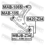 ����������� ��������� ������ (��� ���������� ��������) | ����� ����/��� | Febest ���. MAB106S MAB106S ����