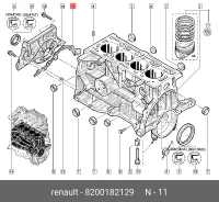 ��������� ������ ��� Renault [8200182129] 8200182129 ����