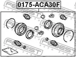 ��������� �������� Toyota Camry V30 (2001-2006) �/�� �� 2 �������� �/� [178Febest0175ACA30F] 0175ACA30F ����