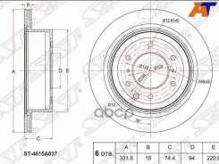 ���� ��������� (���) Mitsubishi Pajero 06-20 / Montero 06- [178Satst4615A037] ST4615A037 ����