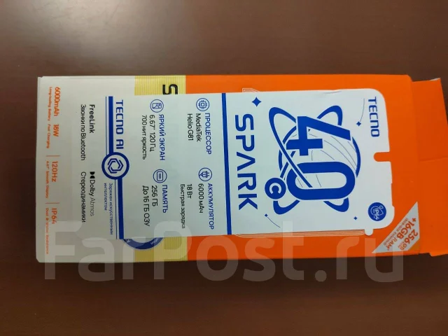 Tecno Spark 40. �����, 256 �� ����