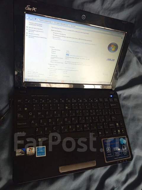 Asus. 13", 1,7����, ��� 2048 ��, ���� 256���, WiFi: 1, ����������� �� 1��. ����