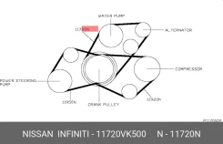 ������ ��������� Nissan 11720VK500 11720VK500 ����