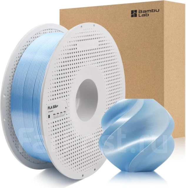 �������� Bambu Lab PLA Silk+ 13603 Baby Blue ����