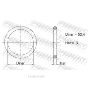 ������ �������������� ������ ��� 52.4x3 AUDI A3/S3/Sportb. /LIM. /QU. 2004-2013 [RA] 23400003 ����
