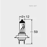 ����� Osram Original LINE (12V, 55W) H7 PX26d 64210-01B 6421001B ����
