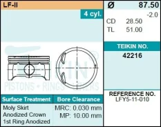 Teikin 42216050 ������ Mazda (0.50) LF-II � ������� �������� 4 �� 42216050 ����