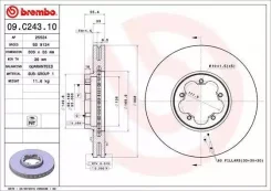 ���� ��������� �������� ford tourneo custom v362 bus (f3) 09 / 12- / ford transit bus (fd_ _, fb_ _, Brembo 09C24310 09C24310 ����