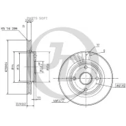 ���� ��������� �������� DF4036 (258x22) 4 ��� JUST Drive JBD0014 JBD0014 ����