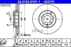 ���� ����. ���. VW GOLF IV, BORA/AUDI A2, A3/Skoda Octavia, Fabia Ate ���. 24.0122-0151.1 24012201511 ����