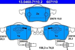 ������� AUDI A4, A6/VW Passat/Skoda Superb 1.8-3.2L 97= WVA21938 Ate ���. 13.0460-7110.2 13046071102 ����