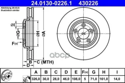 ���� ��������� �������� ����. (326x30) 5 ���. Ate ���. 24.0130-0226.1 24013002261 ����