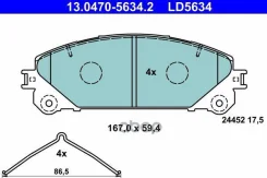 ������� Lexus RX350-450H 08- Ate ���. 13.0470-5634.2 13047056342 ����