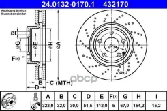 ���� ��������� Mercedes-BENZ CLS (C218) 11- Ate ���. 24.0132-0170.1 24013201701 ����