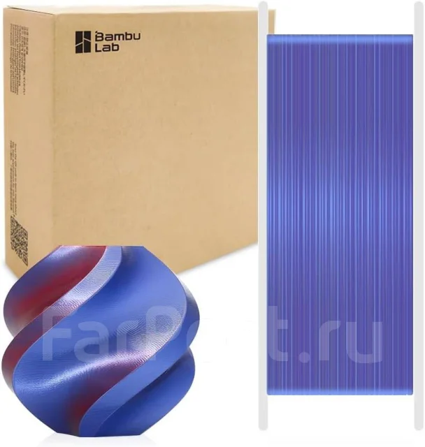 �������� Bambu Lab PLA Silk 13902 Midnight Blaze(Blue-Red) ����