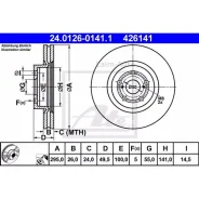 ����. ���� ���. [295x26] 5 ���. Toyota Avensis 2.0-2.4 04.03-11.08 24012601411 ����