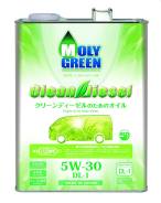 MolyGreen Clean Diesel. 5W-30, �������������, 4��. ����