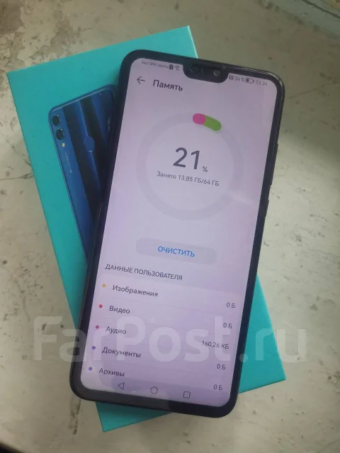 Honor 8X. �/�, 64 ��, ������, 3G, 4G LTE, Dual-SIM, NFC ����