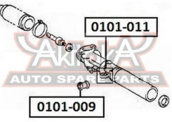 ����������� ������� ����� Toyota 4Runner KZN185 1995-2002 ASVA 0101-011 0101011 ����