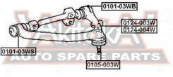 ����������� ������� �������� ������ Toyota Hiace Truck LY101/LY151 1995-1996 ASVA 0101-03WB 010103WB ����