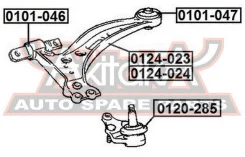 ����������� ������ ��������� ������ Lexus ES300 MCV10/VCV10 1991-1996 ASVA 0101-047 0101047 ����