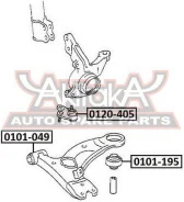 ����������� ��������� ������� ������ �������� Toyota GAIA ACM10 2001-2004 ASVA 0101-049 0101049 ����