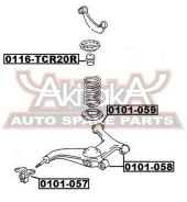 ����������� ������� ������ Toyota Toyota Lucida Estima Emina Previa CXR10/CXR20/TCR1 ASVA 0101-057 0101057 ����