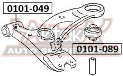 ����������� ��������� ������� ������ ������ Toyota GAIA ACM15 2002-2004 ASVA 0101-089 0101089 ����