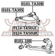 ����������� ��������� ������� ������ �������� Toyota Liteace CM75 2002-2004 ASVA 0101-108 0101108 ����