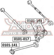 ����������� ������ ���� Lexus ES300 MCV10/VCV10 1991-1996 ASVA 0101-141 0101141 ����
