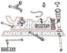 ����������� ������� ����������� ������ Toyota Toyota Crown/Crown Majesta UZS151 1995-1999 ASVA 0101-137 0101137 ����