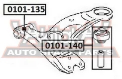 ����������� ��������� ������ ������ Toyota Caldina CT190 1992-1996 ASVA 0101-140 0101140 ����