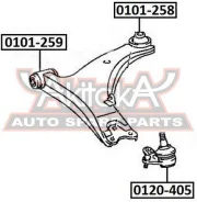 ����������� ��������� ������ ������ Toyota Carina ED ST200 1993-1998 ASVA 0101-258 0101258 ����