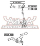 ����������� ��������� �������� ������ Toyota LAND Cruiser 200 UZJ200/VDJ200 2007- ASVA 0101-467 0101467 ����