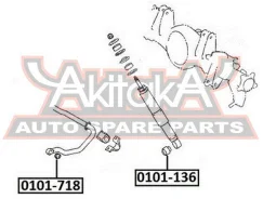 ����������� �������� ���� ������������� Toyota Toyota LAND Cruiser 100 HDJ101/UZJ100 1998-2007 ASVA 0101-718 0101718 ����