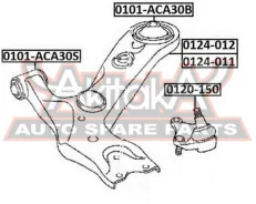 ����������� ��������� ������ �������� Toyota RAV4 ACA3#/GSA3# 2005- ASVA 0101-ACA30S 0101ACA30S ����