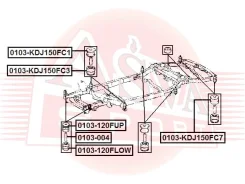 ������� ���������� Toyota LAND Cruiser Prado 120 GRJ12#/KDJ12#/RZJ12#/TRJ12 ASVA 0103-KDJ150FC7 0103KDJ150FC7 ����