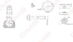 ������� ����� CBM31 MI Galant, Eclipse 00- GMB 01040865 01040865 ����