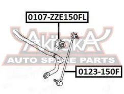 ������ ��������� ������������� ����� D21.2 Toyota Toyota Corolla ZZE150/ZRE150 2006- ASVA 0107-ZZE150FL 0107ZZE150FL ����