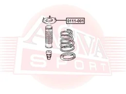 ����� ������� ������������ Toyota Avensis AT22#/AZT220/CDT220/CT220/ST22�0/ZZT22# 1997-2003 ASVA 0111-001 0111001 ����