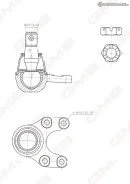������� ����� CBKK15 KIA Besta 4WD 86-, Frontier 4WD 97-03 GMB 01110105 01110105 ����