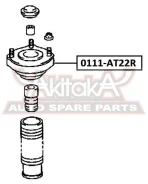����� ������� ������������ Toyota Avensis AT22#/AZT220/CDT220/CT220/ST22�0/ZZT22# 1997-2003 ASVA 0111-AT22R 0111AT22R ����