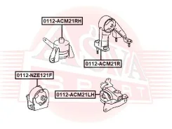 ������� ��������� Toyota Toyota Picnic/Avensis Verso ACM20 2001-2005 ASVA 0112-ACM21LH 0112ACM21LH ����