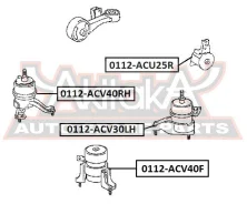 ������� ��������� �������� Toyota Toyota Camry ACV40/GSV40 2006-2011 ASVA 0112-ACV40F 0112ACV40F ����