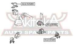 ������� ��������� Toyota Toyota Camry/Vista SV3#/VZV3#/CV30 1990-1994 ASVA 0112-SV32C 0112SV32C ����