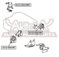 ������� ��������� �������� AT Toyota Toyota RAV4 SXA1# 1993-2000 ASVA 0112-SXA10F 0112SXA10F ����